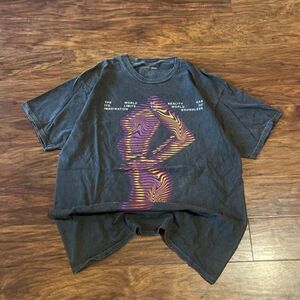Fashion-nova Men's Black and Grey T-shirt